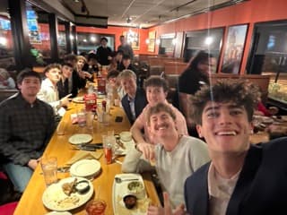 Iconic crew at Applebee's year-end dinner