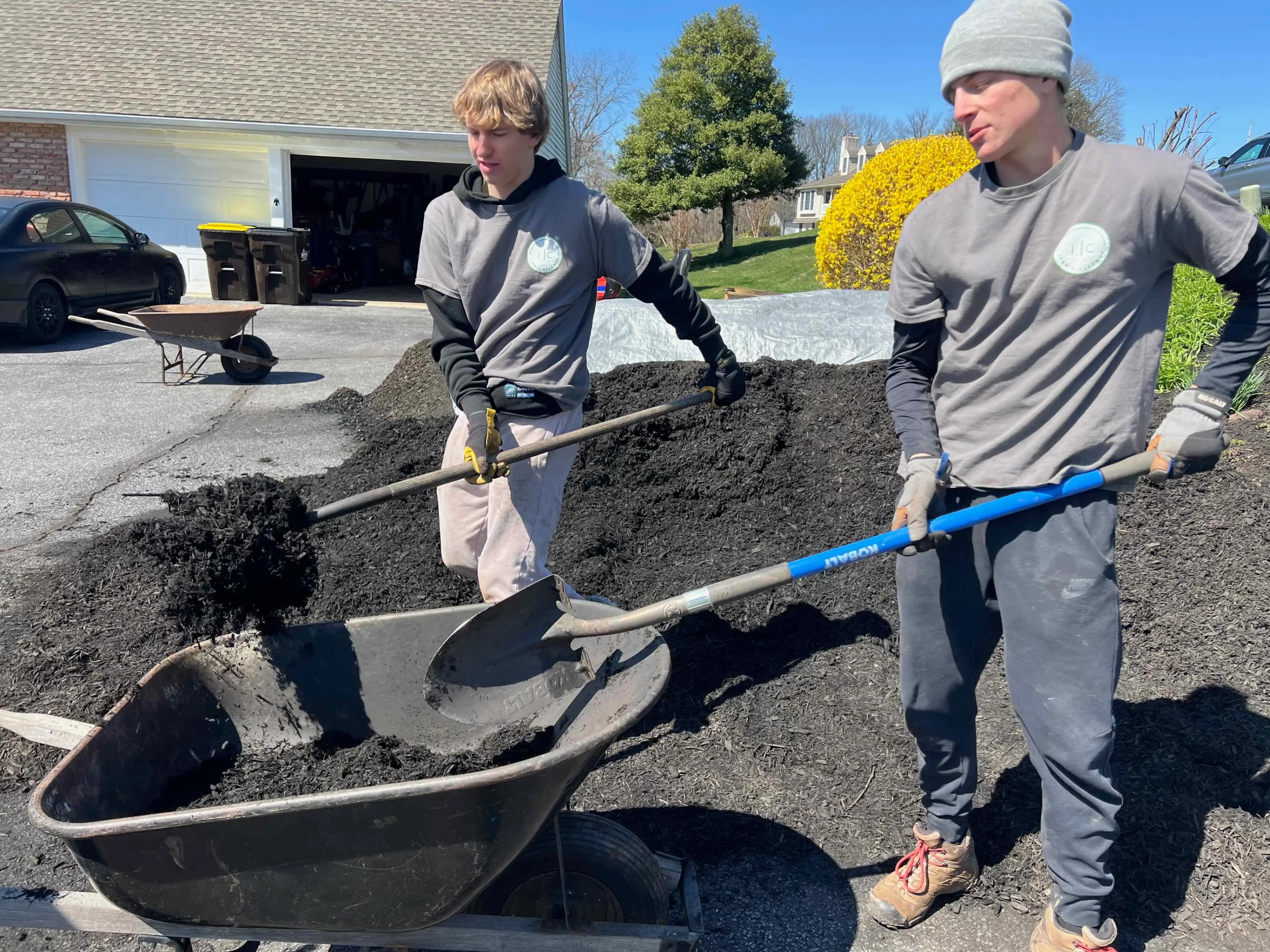 Mulching project by Iconic Landscaping