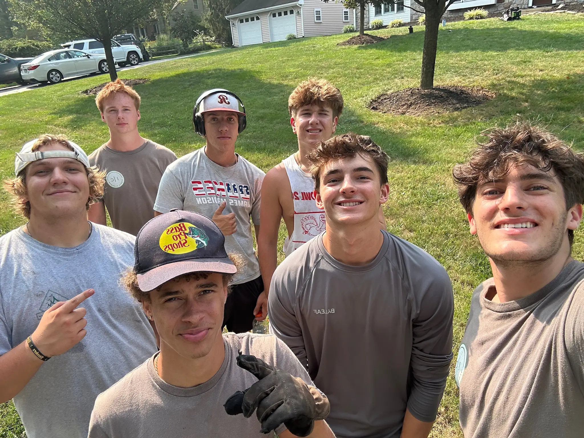 Iconic Landscaping crew on a residential job